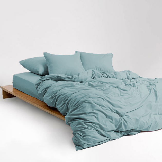 Акція на Підковдра MirSon Soft Touch of Satin 015 Aquamarine 160х220 см від Rozetka