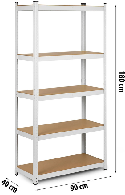 Regał magazynowy Humberg 4847 180 x 90 x 40 cm (5908220477778) - obraz 7