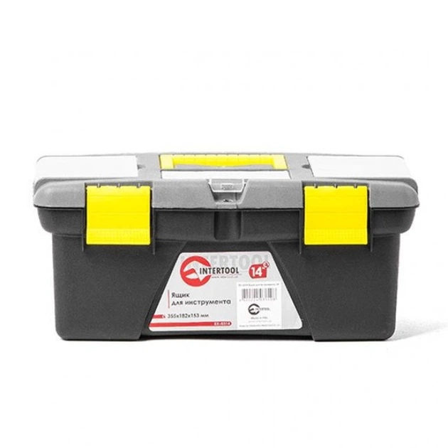 Ящик для инструмента INTERTOOL BX-0314 14" 355*182*153 мм - Фото 2 Ящик для инструмента INTERTOOL BX-0314 14" 355*182*153 мм - изображение 2