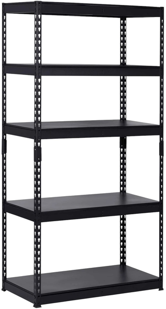 Складський стелаж Humberg HR-700 183 x 90 x 45 см чорний (5903890618544) - зображення 1