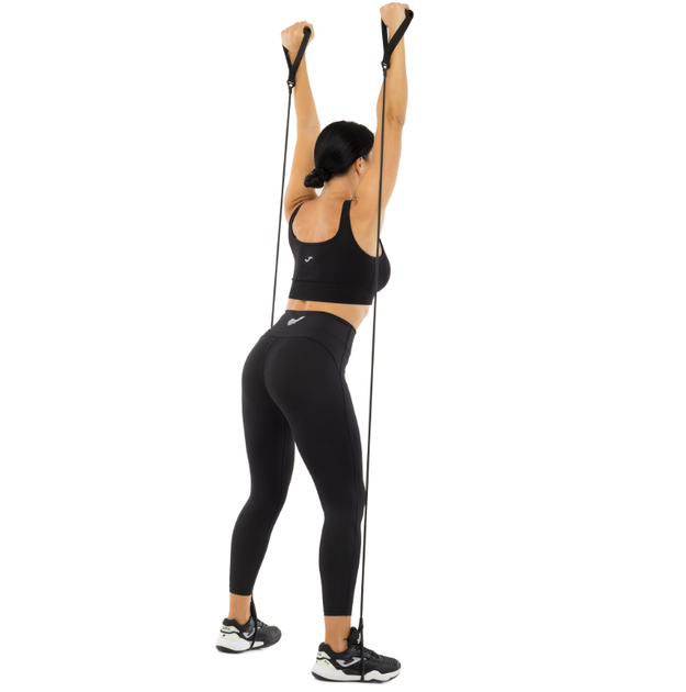 Еспандер трубчастий з ручками та лямками для ніг BODY SHAPER SP-Sport 10046 чорний - Фото 13 Еспандер трубчастий з ручками та лямками для ніг BODY SHAPER SP-Sport 10046 чорний - зображення 13