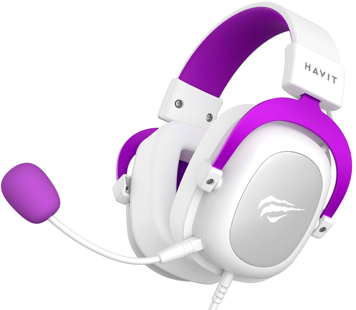 Słuchawki Havit H2002D White/Purple (6950676214154) - obraz 5