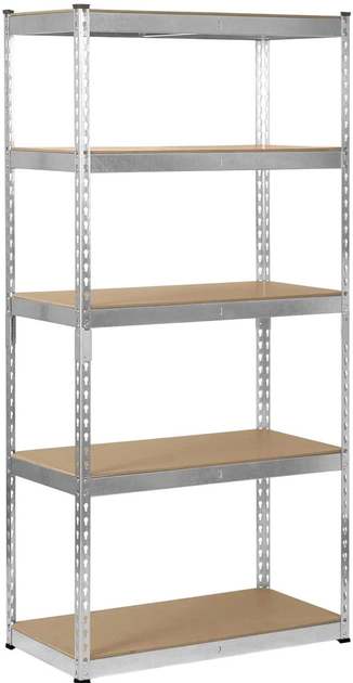 Regał magazynowy Humberg HR-700 183 x 90 x 45 cm srebrny (5903890618520) - obraz 1