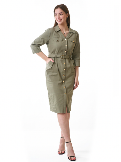 Платье MODA Хаки 44 (78834) - Фото 2 Платье MODA Хаки 44 (78834) - изображение 2