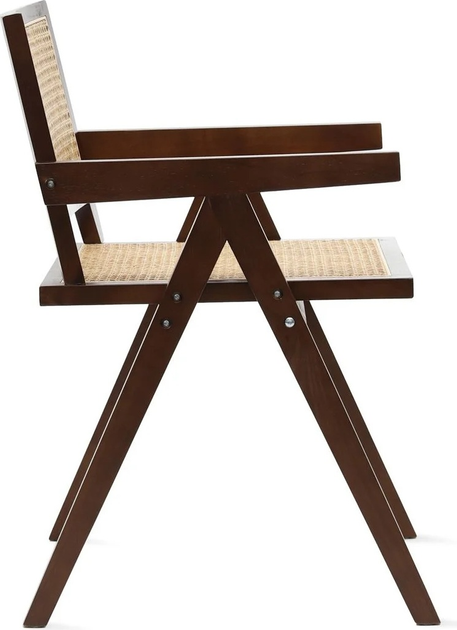 Стілець для кухні та вітальні HOMLA ROTIN 50 x 55 x 78 см Dark (5904183834092) - зображення 3