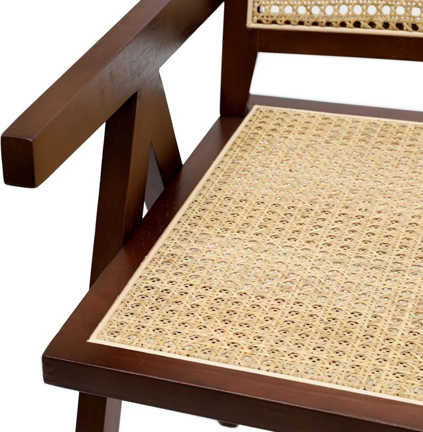 Стілець для кухні та вітальні HOMLA ROTIN 50 x 55 x 78 см Dark (5904183834092) - зображення 5