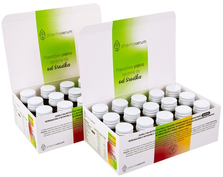 Suplement diety Pharmaverum Beautyllagen Shot o smaku jabłka i limonki 30 x 30 ml (5906970536035) - obraz 2