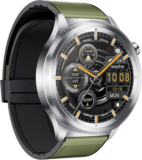 Smartwatch Kumi Gear GT3 Silver (KU-GT3/SR) - obraz 3