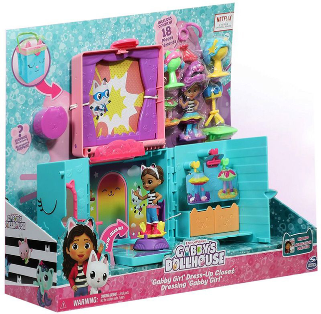 Zestaw do zabawy Spin Master Gabby's Dollhouse Gabby's Girl Dress-Up Closet 6064153 (778988380932) - obraz 2