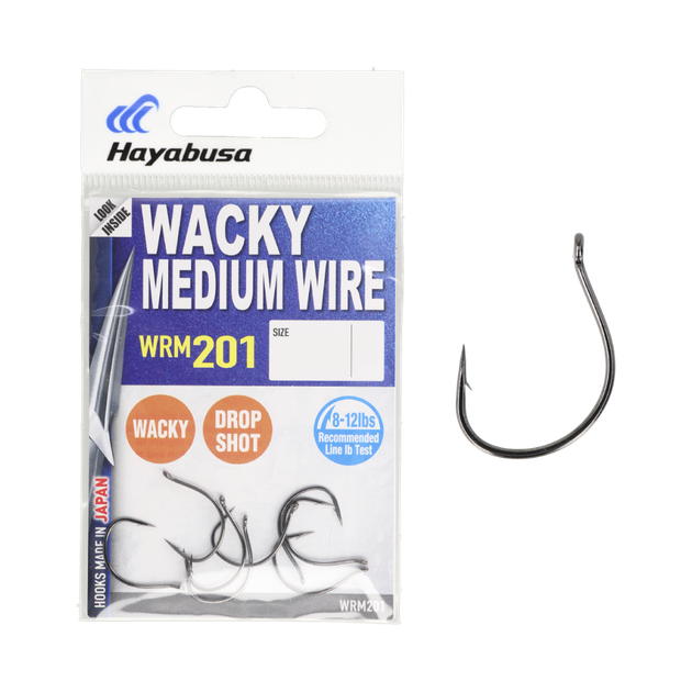 Крючок Hayabusa Wacky Medium WRM201BN №1/0 (8шт) - Фото 3 Крючок Hayabusa Wacky Medium WRM201BN №1/0 (8шт) - изображение 3