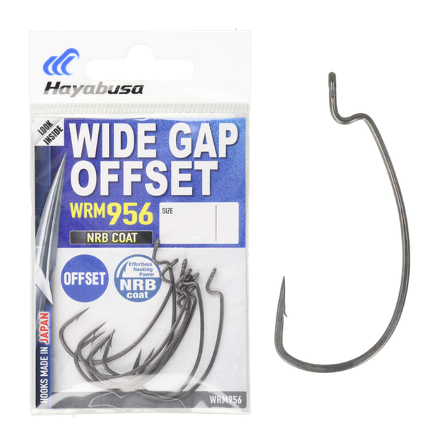 Крючок Hayabusa Wide Gap Offset WRM956NRB №2 (8шт) - изображение 5