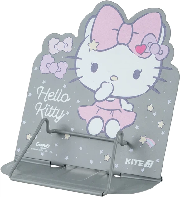 Підставка для книг Kite Hello Kitty Металева Сіра (HK25-392-1) - Фото 2 Підставка для книг Kite Hello Kitty Металева Сіра (HK25-392-1) - зображення 2