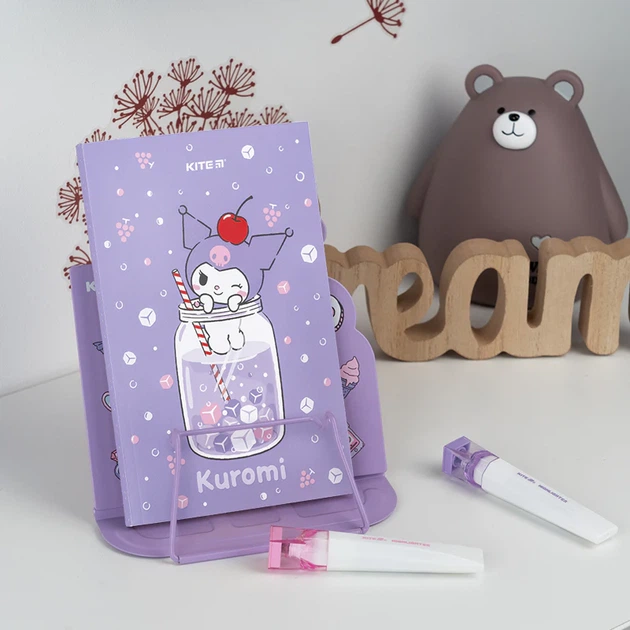 Подставка для книг Kite Kuromi Металлическая Фиолетовая (HK25-392-2) - изображение 4