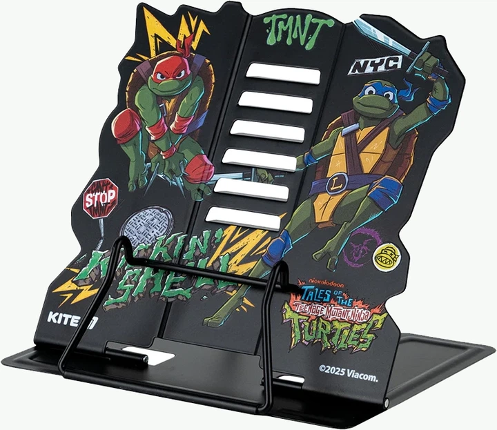 Підставка для книг Kite Ninja Turtles Металева Чорна (NT25-390) - зображення 2