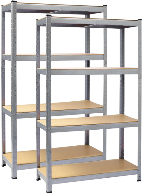Regał magazynowy Plonos PL-701 174 x 80 x 40 cm 2 szt (5903890620561) - obraz 1