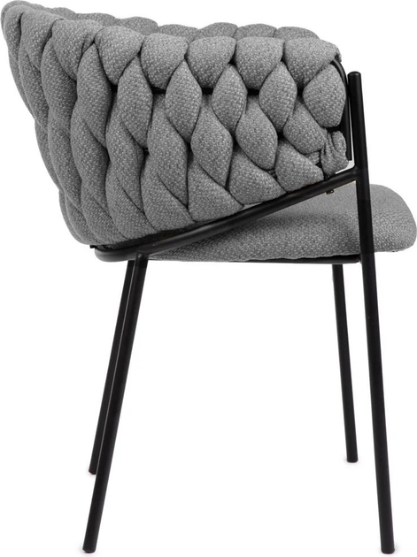Стілець для кухні та вітальні HOMLA MERLE 57 x 59 x 78 см Dark Grey (5904183855493) - зображення 3