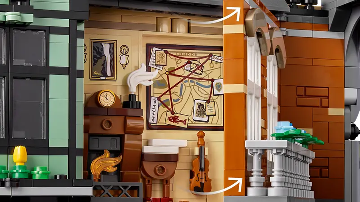 Конструктор LEGO Icons Шерлок Холмс: Книжковий куточок, 1359 ел. 10351 (5702017824475) - зображення 18