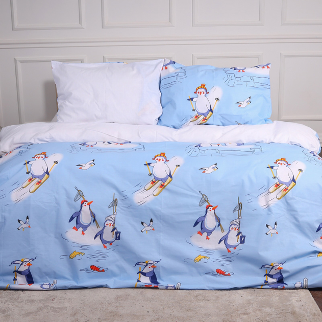 Комплект постільної білизни MirSon сімейний 143x210 см х 2 шт 17-0619 Funny penguins Ranforce Elite від Rozetka на платформі USKIDKA Акція на Комплект постільної білизни MirSon сімейний 143x210 см х 2 шт 17-0619 Funny penguins Ranforce Elite від Rozetka