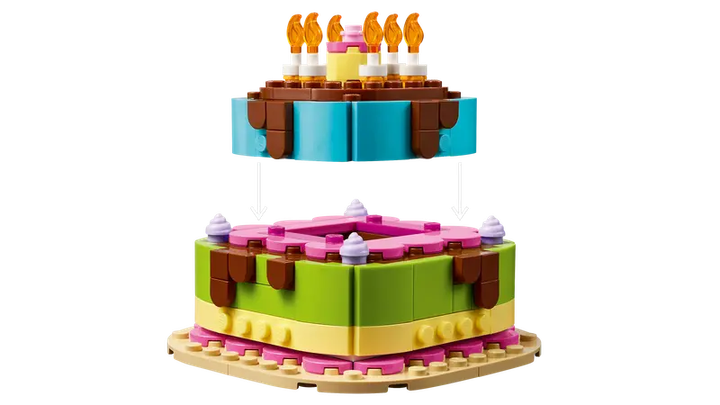 Конструктор LEGO Торт на святкування Дня народження, 219 ел. 40815 (5702017830872) - зображення 5