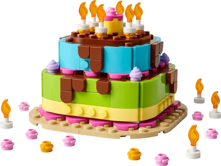 Конструктор LEGO Торт на святкування Дня народження, 219 ел. 40815 (5702017830872) - зображення 6