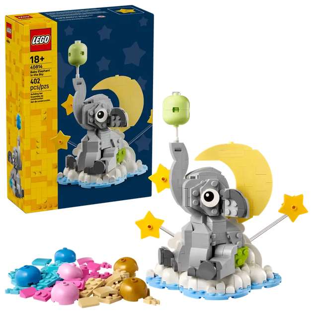 Zestaw klocków LEGO Słoniątko na niebie, 402 el. 40814 (5702017830667) - obraz 6