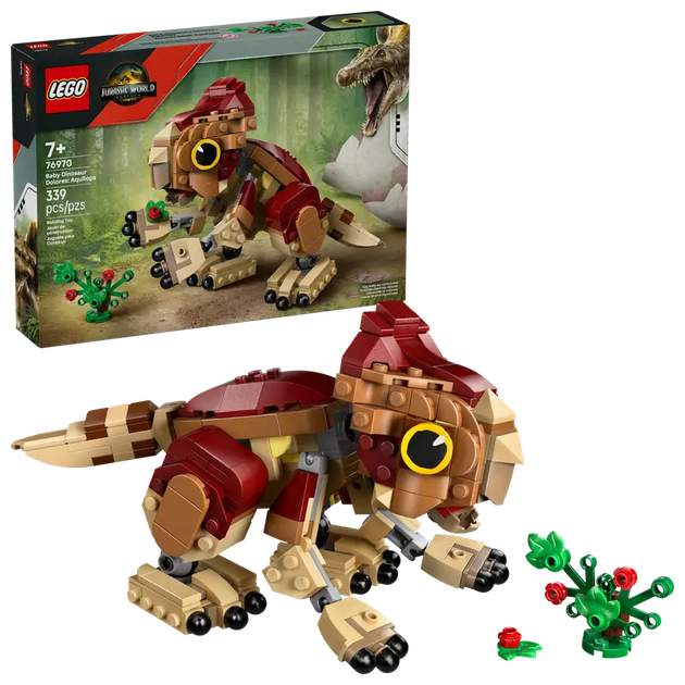 Конструктор LEGO Jurassic World Маленький динозавр Долорес: аквілопс, 339 ел. 76970 (5702017812564) - зображення 6