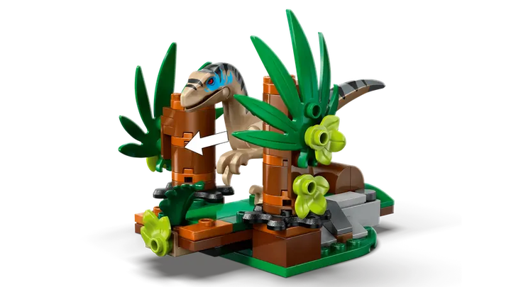 Конструктор LEGO Jurassic World Втеча від раптора по бездоріжжю, 285 ел. 76972 (5702017812779) - зображення 4