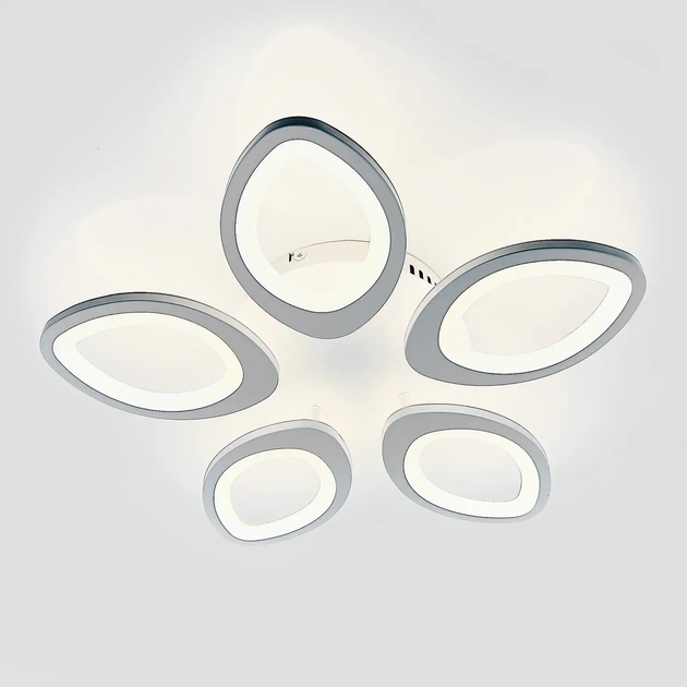 LED люстра Ardero AL6155 ARD 63W SOFI 5350Lm 5000K лепестковая белая (светильник без пульта) Ø520х85мм - изображение 6