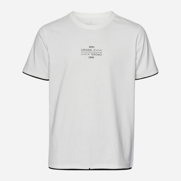T-shirt męski bawełniany Cross Jeans 16057-008 M Biały (8697319728033) - obraz 6