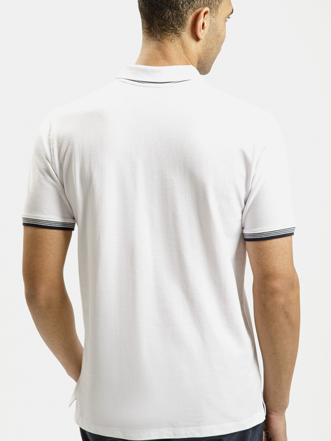 Koszulka polo męska Cross Jeans 16070-008 XL Biała (8697319751000) - obraz 2