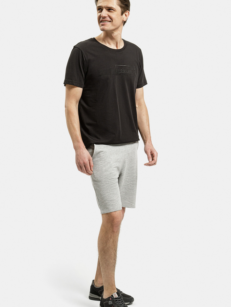 Футболка бавовняна довга чоловіча Cross Jeans 16095-020 S Чорна (8697319752021) - зображення 3