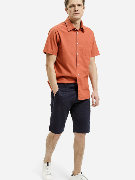 Koszula męska bawełniana z krótkim rękawem Cross Jeans 35596-255 M Pomarańczowa (8697319764529) - obraz 3