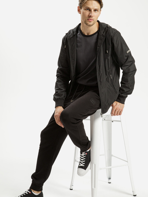 Спортивні штани чоловічі Cross Jeans 49072-020 S Чорні (8697319752632) - зображення 3