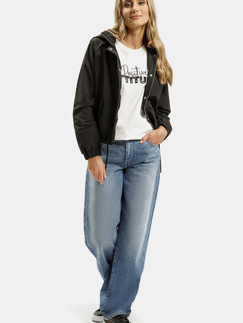 Вітрівка жіноча Cross Jeans 81274-020 M Чорна (8697319736168) - зображення 3