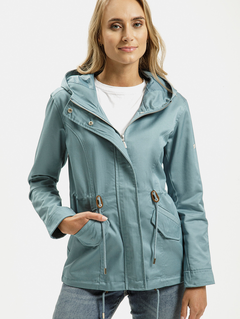 Kurtka wiatrówka damska z kapturem Cross Jeans 81276-081 M Niebieska (8697319736441) - obraz 1
