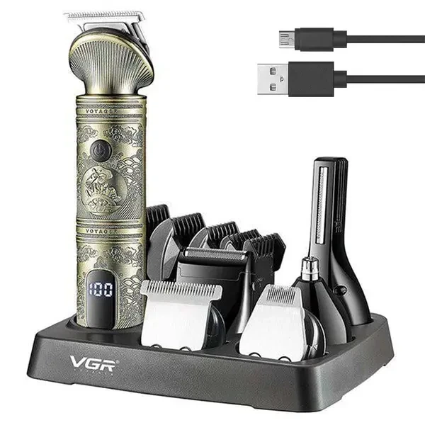 Многофункциональная машинка для стрижки VGR V-106 6 в 1 с USB зарядкой 3536 - изображение 2
