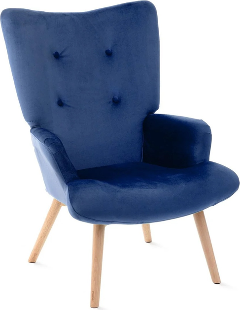Fotel tapicerowany Homla MOSS 70 x 95 cm Blue (5902869925812) - obraz 1