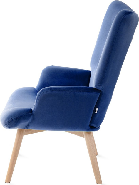 Fotel tapicerowany Homla MOSS 70 x 95 cm Blue (5902869925812) - obraz 3