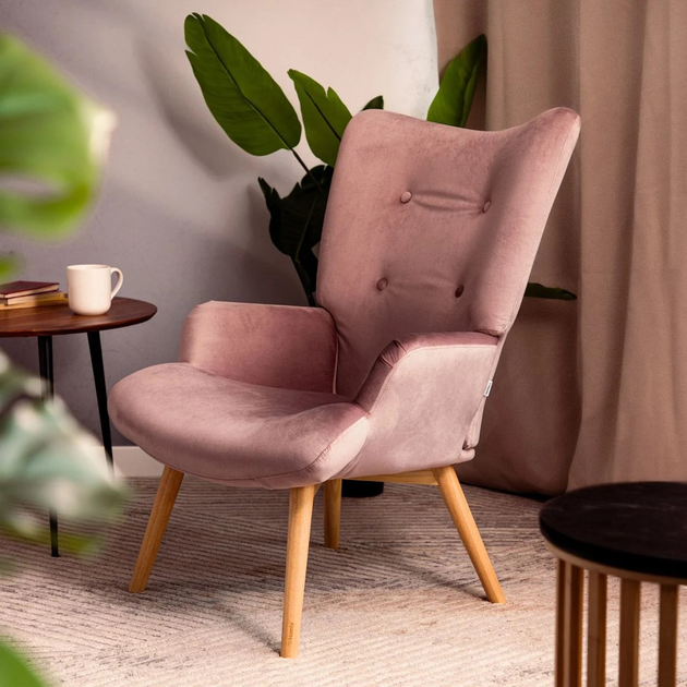 М'яке крісло Homla MOSS 70 x 95 см Pink (5902869925843) - зображення 7