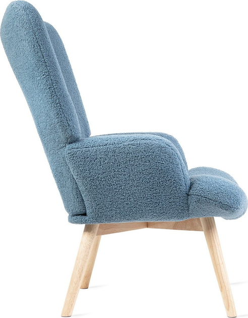 М'яке крісло Homla MOSS TEDDY BOUCLE 70 x 95 см Blue (5904183828541) - зображення 3