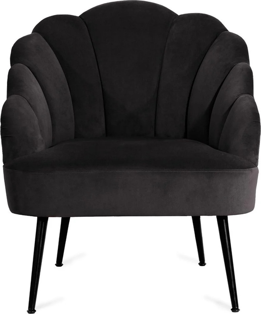 Fotel tapicerowany Homla ARIEL 65 x 71 x 76 cm Black (5904183851662) - obraz 2