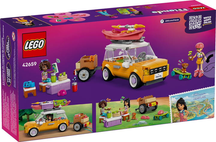 Zestaw klocków LEGO Friends Samochodowa wycieczka przyjaciółek 220 elementów (42659) (5702017815268) - obraz 1