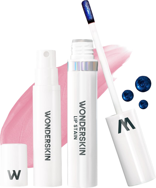 Zestaw Wonderskin Wonder Blading Żelowa maseczka do ust Beautiful 4 ml + Aktywator w sprayu 5 ml (850007254254) - obraz 1