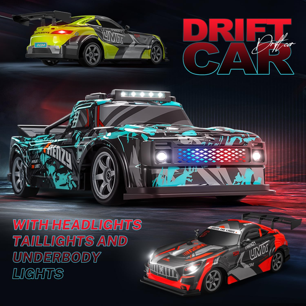 Радиоуправляемая дрифт-машина SJY S924 1:16 4WD RC дрифт автомобиль с LED и двумя аккумуляторами - изображение 7