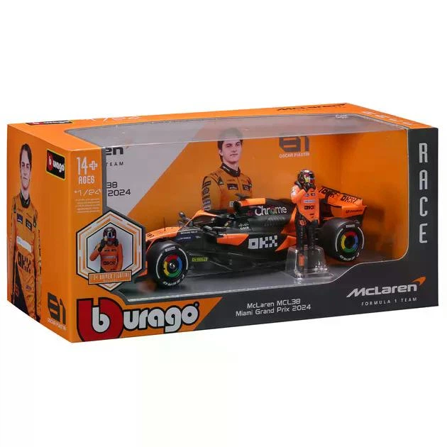 Колекційна Модель Bburago F1 Mclaren Mcl38 2024 Season Model Car 1