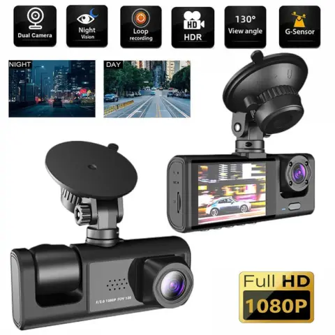 Автомобільний відеореєстратор Black Box Full HD 1080 на 3 камери(2053542)(WB) - изображение 2