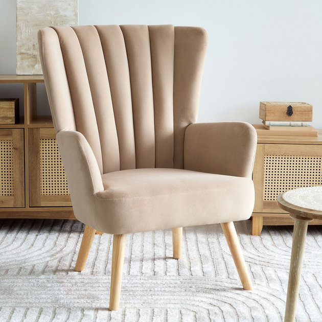 М'яке крісло Homla MILLS 75 x 79 x 102 см Beige (5904183859538) - зображення 7