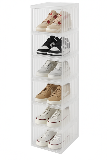 Пластиковая полка для обуви Shoe Rack на 6 уровней 25*34*105см - Фото 3 Пластиковая полка для обуви Shoe Rack на 6 уровней 25*34*105см - изображение 3