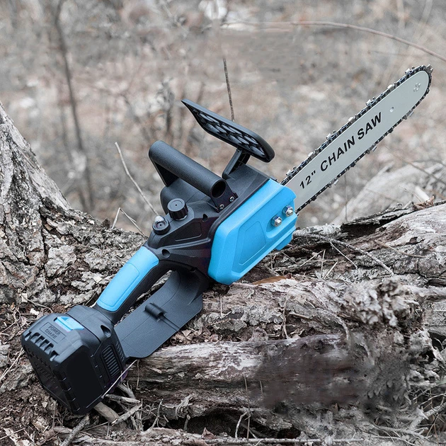 Акумуляторна Пила 12 Дюймів. Гілкоріз. Синяя Electric saw - Фото 7 Акумуляторна Пила 12 Дюймів. Гілкоріз. Синяя Electric saw - зображення 7