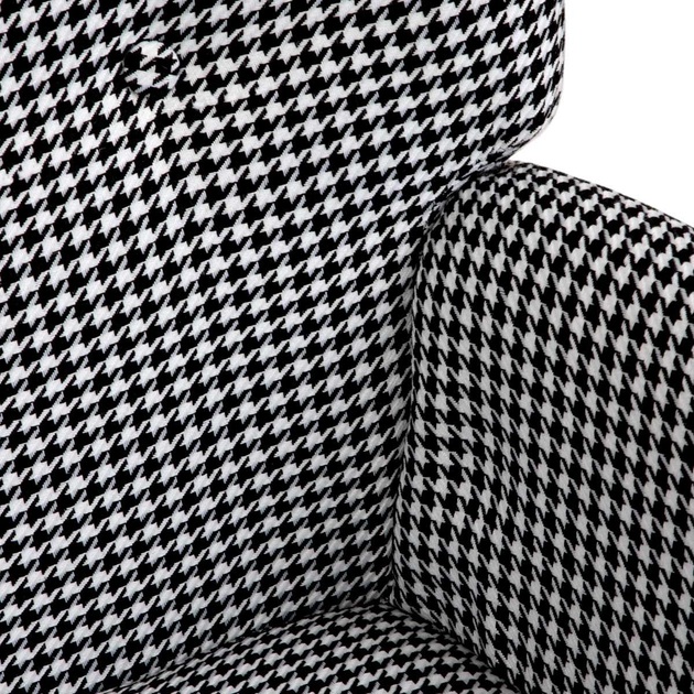 Fotel tapicerowany Homla MOSS 70 x 95 cm Black-White (5904183862361) - obraz 5